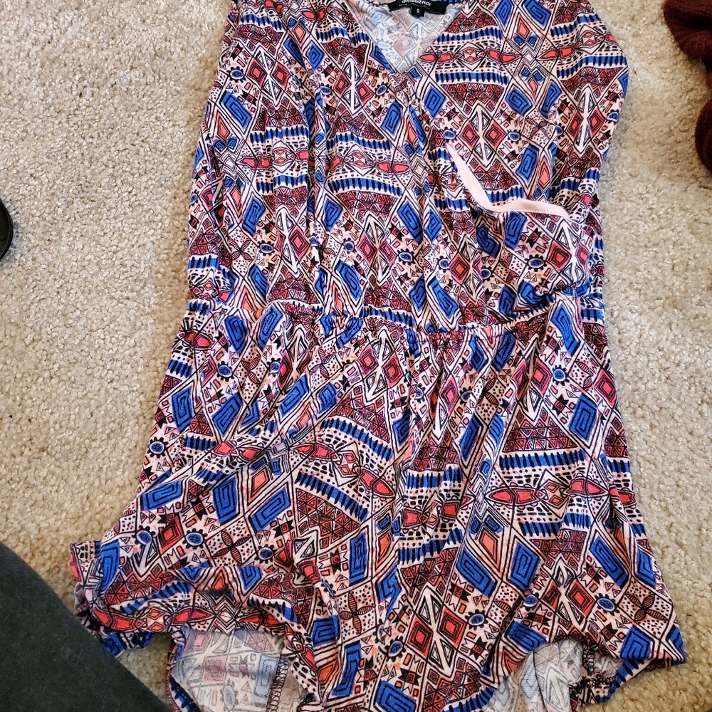 Patterned romper